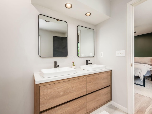 12609 Fancher Rd, Westerville, OH 43082 - bathroom with double vanity and ensuite bath