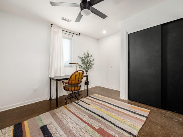 12609 Fancher Rd, Westerville, OH 43082 - office space featuring ceiling fan and recessed lighting
