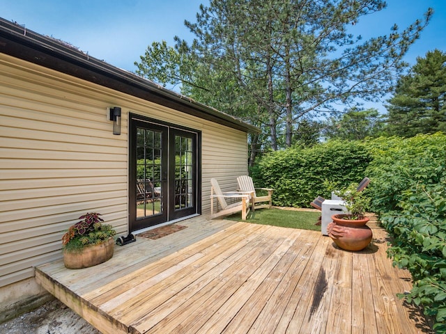 12609 Fancher Rd, Westerville, OH 43082 - deck with french doors