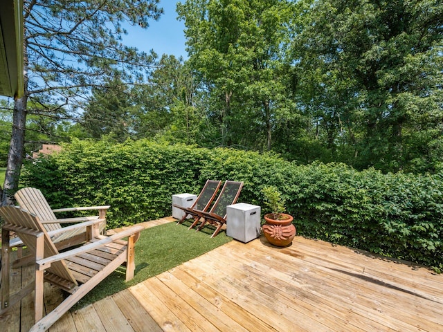 12609 Fancher Rd, Westerville, OH 43082 - view of wooden terrace