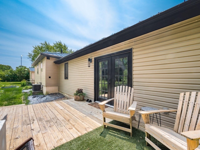 12609 Fancher Rd, Westerville, OH 43082 - wooden deck featuring french doors