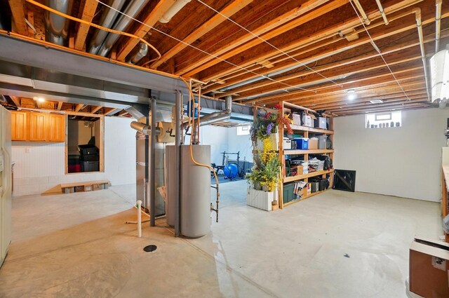 8073 Tree Lake Blvd, Powell, OH 43065 - basement with water heater and heating unit