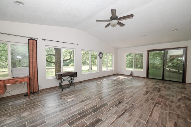 5467 Timpson Rd, Caledonia, OH 43314 - unfurnished sunroom with lofted ceiling