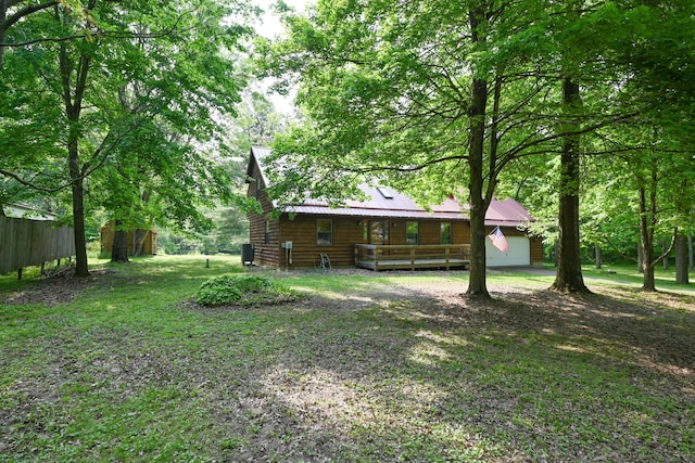 5467 Timpson Rd, Caledonia, OH 43314 - view of yard featuring a deck
