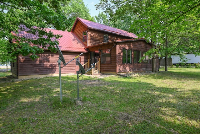 5467 Timpson Rd, Caledonia, OH 43314 - rustic home with a front lawn and metal roof