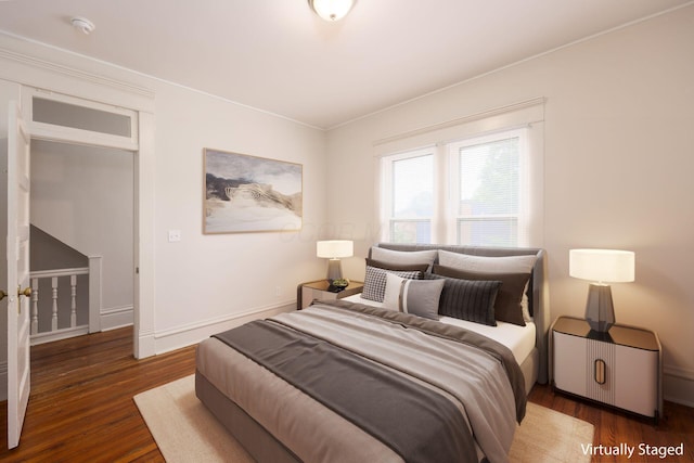 1210-1212 Dennison Ave, Columbus, OH 43201 - bedroom with wood finished floors and baseboards