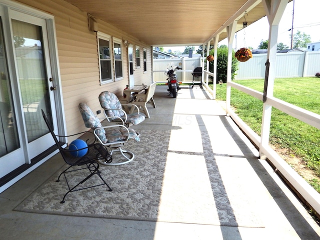 5082 Sutherland Dr, Columbus, OH 43207 - view of patio featuring area for grilling