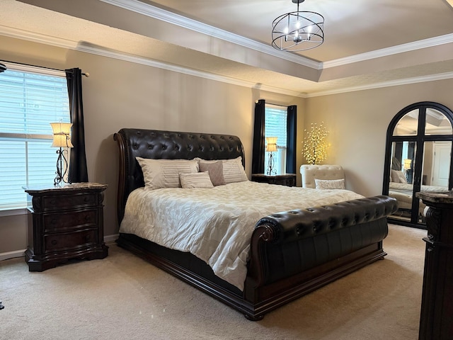 150 Shawnee Dr, Pickerington, OH 43147 - carpeted bedroom featuring multiple windows, ornamental molding, and baseboards