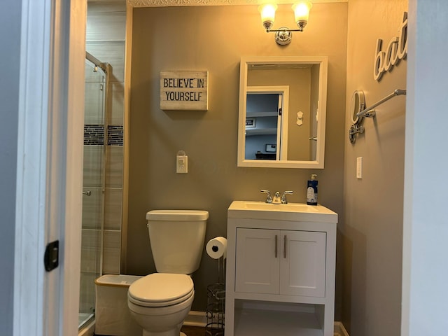 150 Shawnee Dr, Pickerington, OH 43147 - full bathroom featuring a shower stall, vanity, and toilet