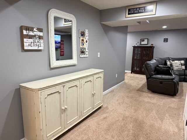 150 Shawnee Dr, Pickerington, OH 43147 - cinema room featuring light carpet and baseboards