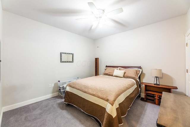 10 E Weber Rd Unit 205, Columbus, OH 43202 - bedroom with carpet, baseboards, and a ceiling fan