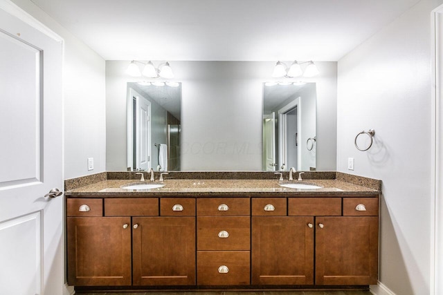 10 E Weber Rd Unit 205, Columbus, OH 43202 - full bath featuring double vanity and baseboards