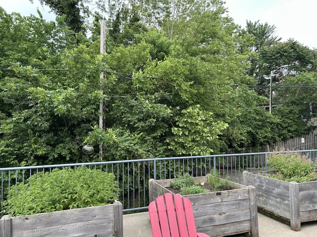 10 E Weber Rd Unit 205, Columbus, OH 43202 - view of patio / terrace featuring a vegetable garden