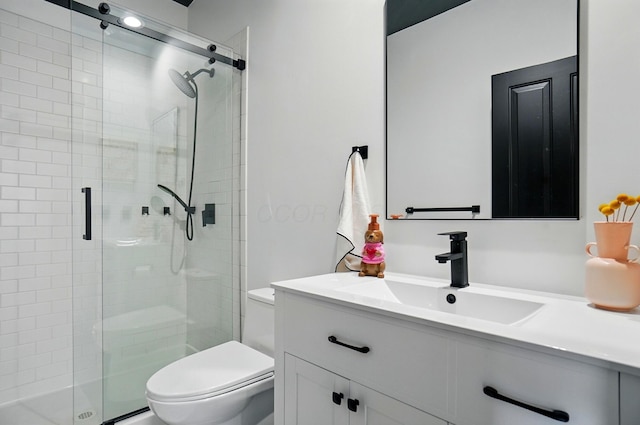 158 Punta Aly, Columbus, OH 43201 - full bathroom with vanity, toilet, and a shower stall