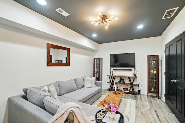 158 Punta Aly, Columbus, OH 43201 - living room featuring light wood-style flooring, recessed lighting, and baseboards