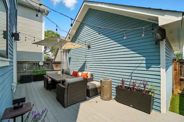 158 Punta Aly, Columbus, OH 43201 - deck with an outdoor living space