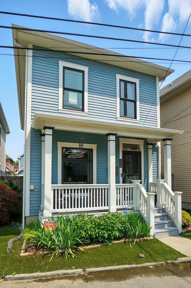 158 Punta Aly, Columbus, OH 43201 - view of front facade featuring covered porch