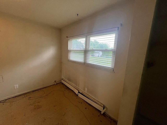 5340 Edgeview Rd, Columbus, OH 43207 - empty room featuring a baseboard radiator and baseboards