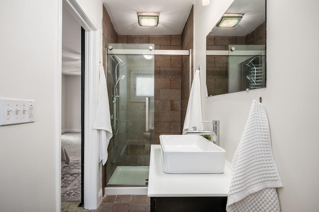 320 Rhoads Ave, Columbus, OH 43205 - full bath featuring double vanity and a stall shower
