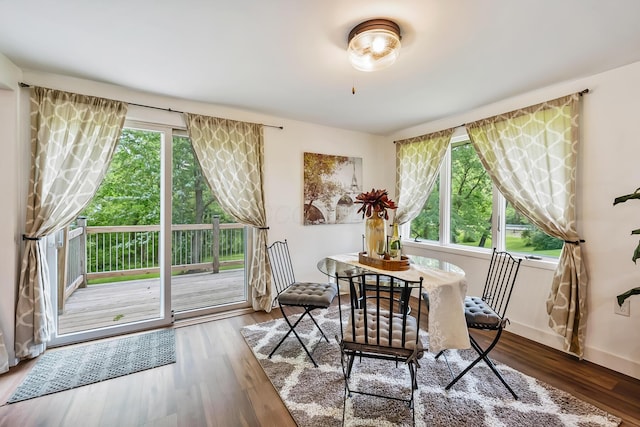 135 State Route 229, Waldo, OH 43356 - dining area with wood finished floors and baseboards