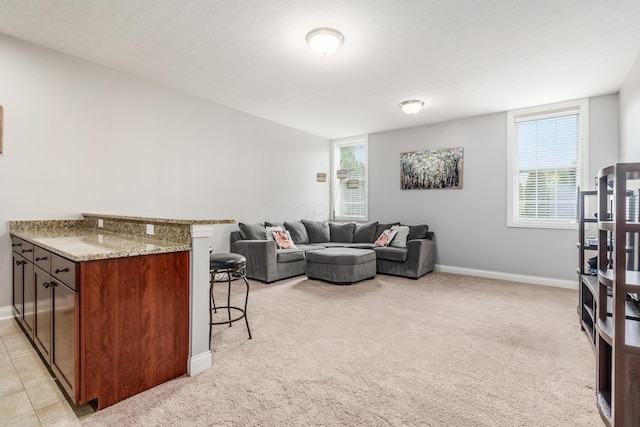 7685 Skarlocken Grn, New Albany, OH 43054 - living area with plenty of natural light and light carpet