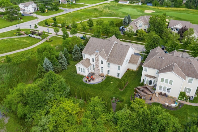 7685 Skarlocken Grn, New Albany, OH 43054 - aerial view of residential area with a golf club