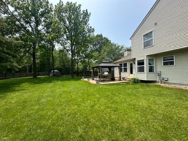 3476 Bayspirit Ct, Reynoldsburg, OH 43068 - view of yard with a gazebo and a patio