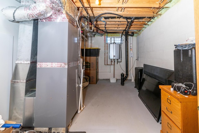 3476 Bayspirit Ct, Reynoldsburg, OH 43068 - basement featuring heating unit and water heater