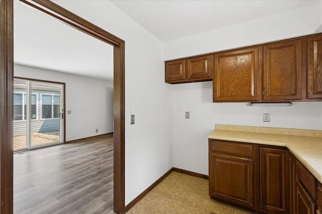 685 Hawthorne Dr, Circleville, OH 43113 - kitchen featuring light countertops and baseboards