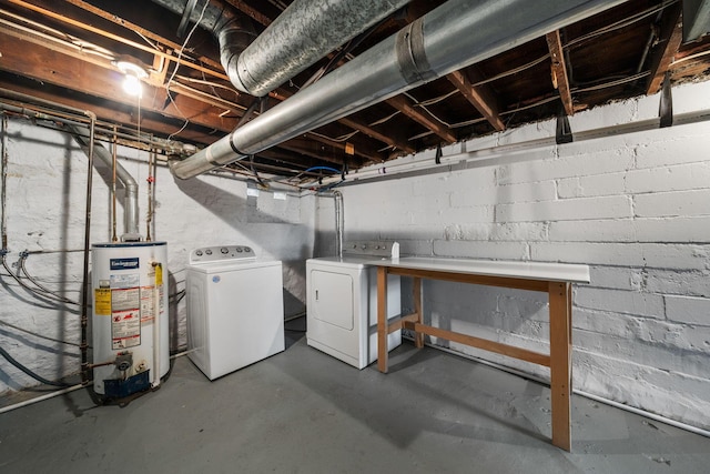 994 Delaware Ave, Columbus, OH 43201 - unfinished below grade area with water heater and separate washer and dryer