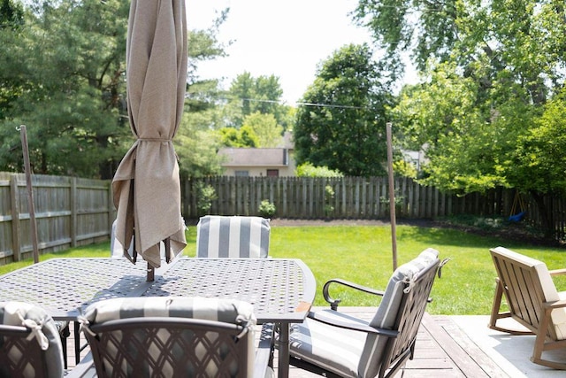 1771 Redcloud Dr, Powell, OH 43065 - view of patio with outdoor dining area and a deck
