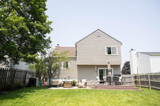 1771 Redcloud Dr, Powell, OH 43065 - back of house with an outdoor hangout area