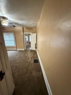 865 E Whittier St, Columbus, OH 43206 - hallway with carpet floors and baseboards