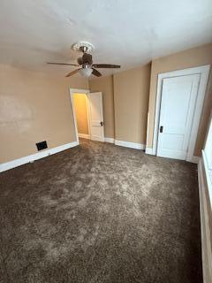 865 E Whittier St, Columbus, OH 43206 - carpeted spare room with ceiling fan and baseboards