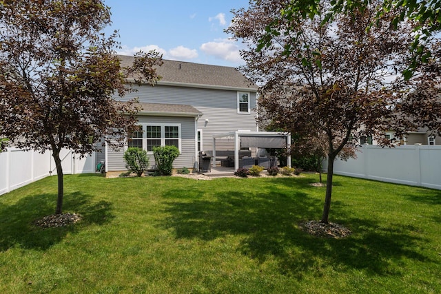 676 Ferguson Ave, Delaware, OH 43015 - rear view of property featuring a shingled roof and a patio area