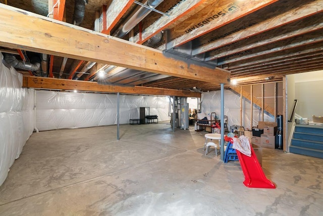 1211 Mcclish Ct, Grove City, OH 43123 - unfinished basement with water heater