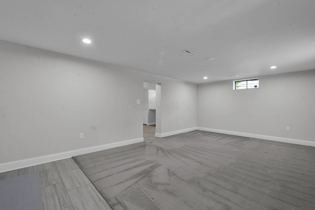 2608 Edgevale Rd, Columbus, OH 43221 - below grade area with recessed lighting and baseboards