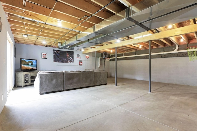 9559 Basil Rd NW, Baltimore, OH 43105 - view of unfinished basement