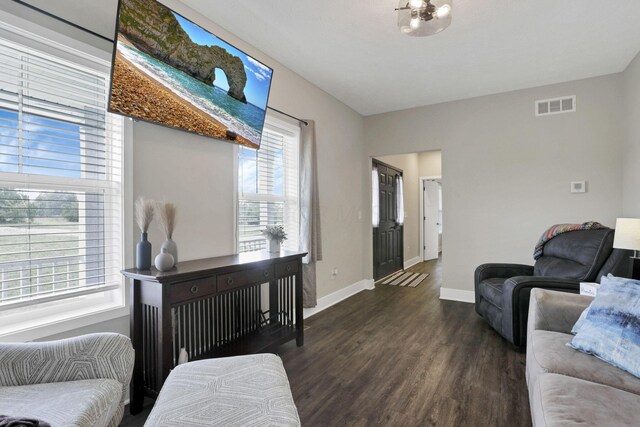 9559 Basil Rd NW, Baltimore, OH 43105 - living area featuring wood finished floors and baseboards