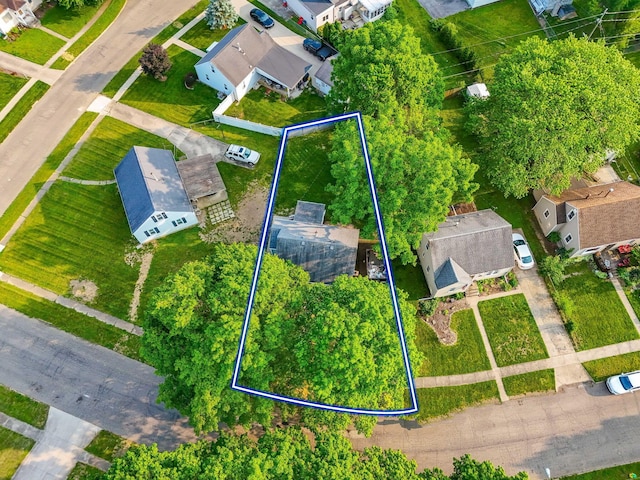 961 Davis Ave, Newark, OH 43055 - aerial view of residential area featuring property parcel outlined