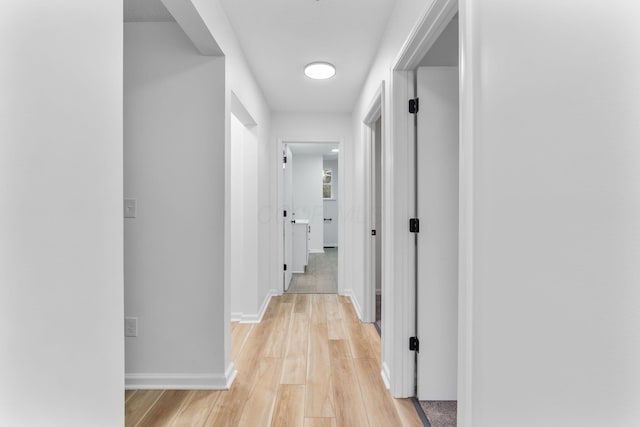507 Brumfield Rd, Lancaster, OH 43130 - hallway with light wood finished floors and baseboards