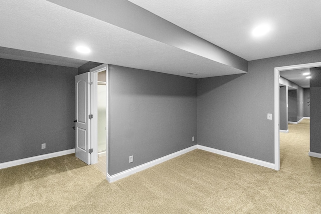 1245 Little Bear Loop, Lewis Center, OH 43035 - finished below grade area featuring carpet flooring, baseboards, and recessed lighting