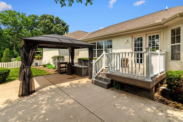 1245 Little Bear Loop, Lewis Center, OH 43035 - view of patio with a gazebo