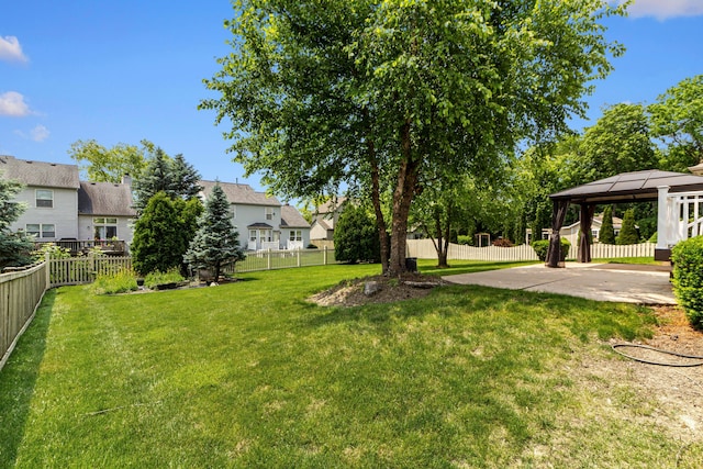 1245 Little Bear Loop, Lewis Center, OH 43035 - view of yard with a gazebo, a patio, and a residential view