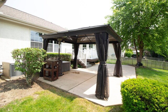 1245 Little Bear Loop, Lewis Center, OH 43035 - view of patio with a gazebo