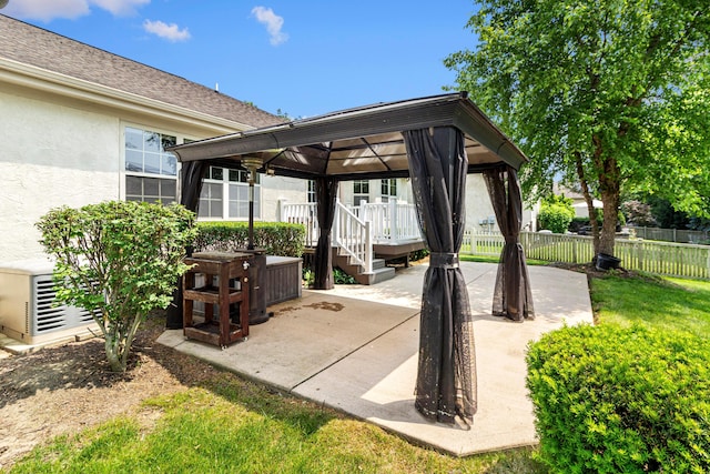 1245 Little Bear Loop, Lewis Center, OH 43035 - view of patio featuring a gazebo