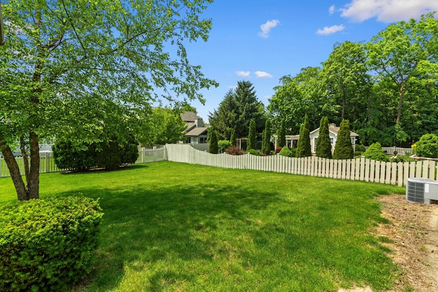 1245 Little Bear Loop, Lewis Center, OH 43035 - view of yard with central air condition unit
