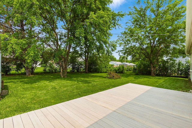 133 Blendon Rd, West Jefferson, OH 43162 - wooden deck with a lawn