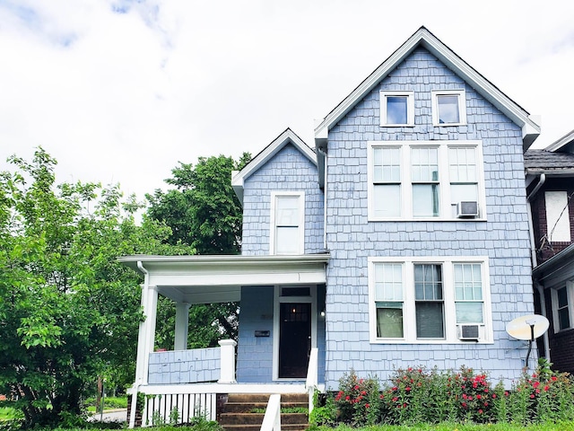 236 E Lane Ave, Columbus, OH 43201 - view of front of property with covered porch and cooling unit