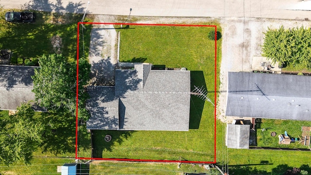126 Holly Ln, Russells Point, OH 43348 - aerial view of property and surrounding area with property parcel outlined